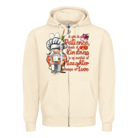Sandshell patience a dash of kindness Zipper Hoodie - NancyCooperArtShop