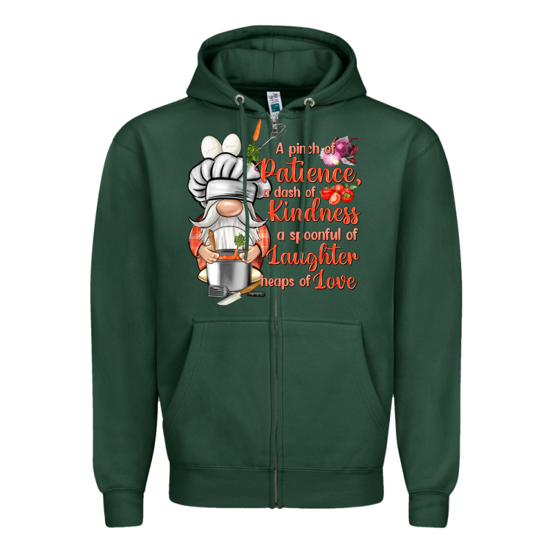 Patience A Dash Of Kindness Zipper Hoodie by NancyCooperArtShop | Teevron