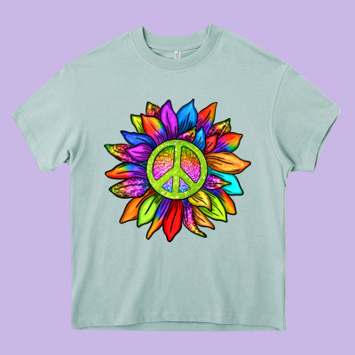 Pride Sunflower Heavy Core Tee Designed By Texasbilliewilder