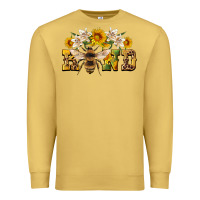 Antique Gold bee kind Premium Sweatshirt - Artiststas