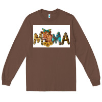 Chestnut Western Cow Red Angus Mama Long Sleeve Tee - LillyAllenDesigns