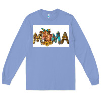 Colony Blue Western Cow Red Angus Mama Long Sleeve Tee - LillyAllenDesigns