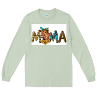 Matcha Western Cow Red Angus Mama Long Sleeve Tee - LillyAllenDesigns