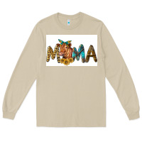 Mushroom Western Cow Red Angus Mama Long Sleeve Tee - LillyAllenDesigns
