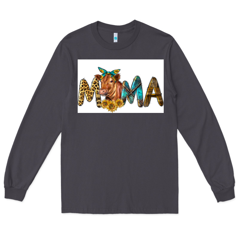 Western Cow Red Angus Mama Long Sleeve Tee by LillyAllenDesigns | Teevron