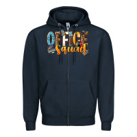 Navy office squad Zipper Hoodie - NancyCooperArtShop