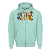 Seafoam office squad Zipper Hoodie - NancyCooperArtShop