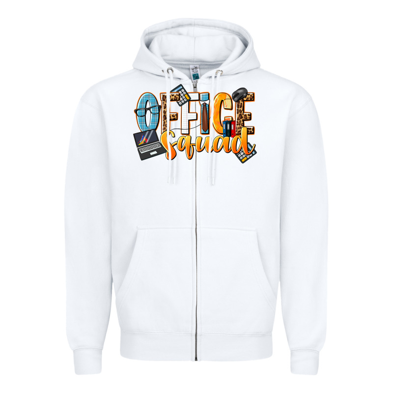 Office Squad Zipper Hoodie by NancyCooperArtShop | Teevron