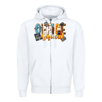 White office squad Zipper Hoodie - NancyCooperArtShop