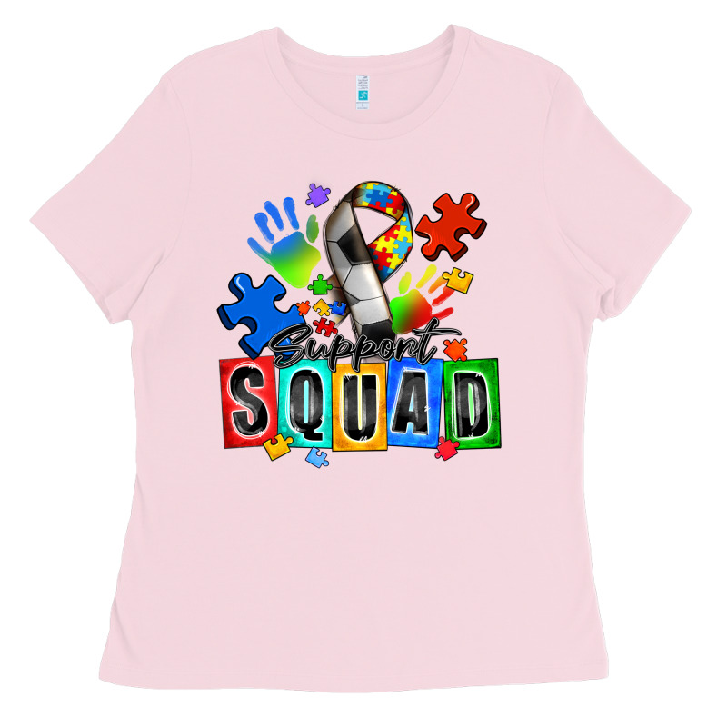 Soccer Support Squad Autism Ladies Tee by Zillion Design Studio | Teevron