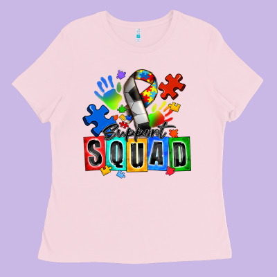 Soccer Support Squad Autism Ladies Tee Designed By Zillion Design Studio