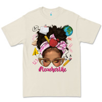 Bone afro messy bun teacherlife Premium Tee - texasbilliewilder