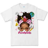 White afro messy bun teacherlife Premium Tee - texasbilliewilder