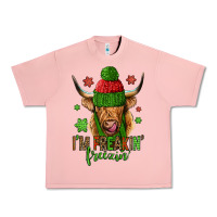 Salmon i'm freakin freezin christmas long haired cow Urban Heavy Tee - Jasminsmagicworld