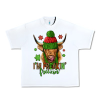 White i'm freakin freezin christmas long haired cow Urban Heavy Tee - Jasminsmagicworld