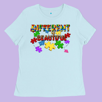 Different Is Beautiful Ladies Tee Designed By Jahusdesignshop