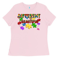 Bubblegum Pink different is beautiful Ladies Tee - JahusDesignShop