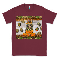 Burgundy easter egg hunter  rabbit Classic Tee - BarkalooDesign