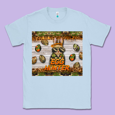 Easter Egg Hunter  Rabbit Classic Tee Designed By Barkaloodesign
