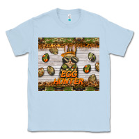 Dusty Blue easter egg hunter  rabbit Classic Tee - BarkalooDesign