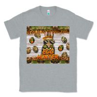 Heather Grey easter egg hunter  rabbit Classic Tee - BarkalooDesign