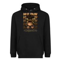 Black melanin afro messy bun Heavyweight Hoodie - Artiststas