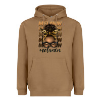 Toasted Coconut melanin afro messy bun Heavyweight Hoodie - Artiststas