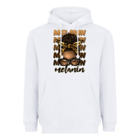 White melanin afro messy bun Heavyweight Hoodie - Artiststas