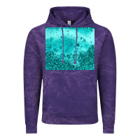 Cloud Purple turquoise glitter Vintage Hoodie - JahusDesignShop
