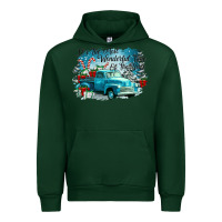 Forest Green its the wonderful time of the year truck Urban Hoodie - CowGirlArtShop