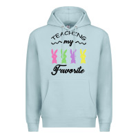 Blue Mist Teaching My Favorite Bunny Premium Hoodie - Bettercallsaul