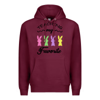 Burgundy Teaching My Favorite Bunny Premium Hoodie - Bettercallsaul