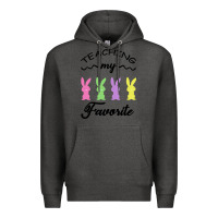 Charcoal Heather Teaching My Favorite Bunny Premium Hoodie - Bettercallsaul
