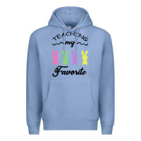Colony Blue Teaching My Favorite Bunny Premium Hoodie - Bettercallsaul