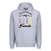 Heather Grey Teaching My Favorite Bunny Premium Hoodie - Bettercallsaul