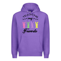Purple Teaching My Favorite Bunny Premium Hoodie - Bettercallsaul