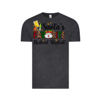 Vintage Black santa's favorite medical student Vintage Tee - AdoDesignShop