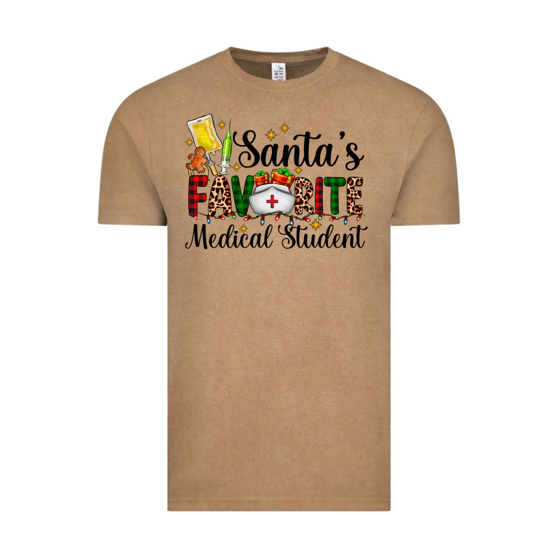 Santa's Favorite Medical Student Vintage Tee by AdoDesignShop | Teevron