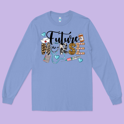 Western Future Nurse Long Sleeve Tee Designed By Lillyallendesigns
