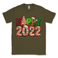Army Green happy 2022 with christmas tree cake Classic Tee - AdoDesignShop