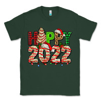 Sports Green happy 2022 with christmas tree cake Classic Tee - AdoDesignShop