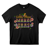 Black little miss mardi gras Heavy Core Tee - Artiststas