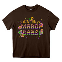 Chocolate Brown little miss mardi gras Heavy Core Tee - Artiststas