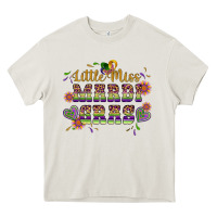 Cream little miss mardi gras Heavy Core Tee - Artiststas