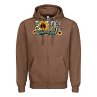 Chestnut love like jesus sunflowers Zipper Hoodie - NancyCooperArtShop