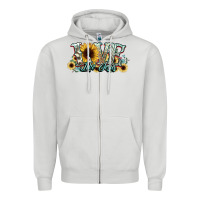 Dove Grey love like jesus sunflowers Zipper Hoodie - NancyCooperArtShop