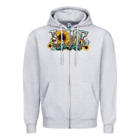 Heather Grey love like jesus sunflowers Zipper Hoodie - NancyCooperArtShop