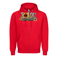Red love like jesus sunflowers Zipper Hoodie - NancyCooperArtShop