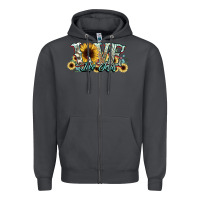 Smoke love like jesus sunflowers Zipper Hoodie - NancyCooperArtShop