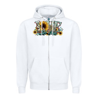 White love like jesus sunflowers Zipper Hoodie - NancyCooperArtShop